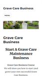 Mobile Screenshot of gravecarebusiness.com