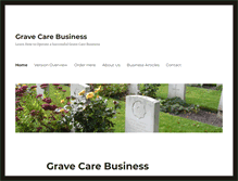 Tablet Screenshot of gravecarebusiness.com